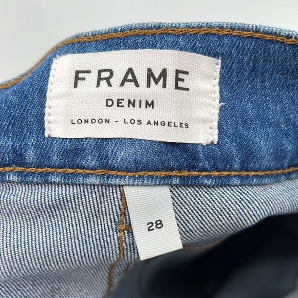 FRAME Le Slender Straight Leg Jeans - Thistle - 28 - Picture 5 of 9